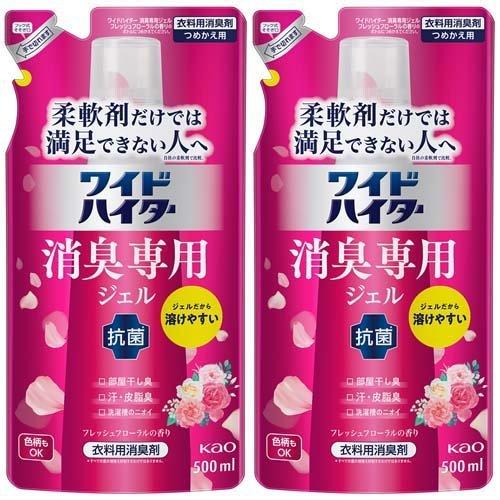 ワイドハイター 消臭専用ジェル フレッシュフローラルの香り つめかえ用 ( 500ml*2袋セット ...