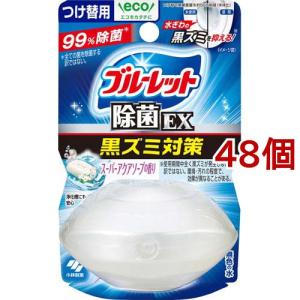 液体ブルーレットおくだけ 除菌EX 黒ズミ対策 スーパーアクアソープの香り つけ替用 ( 70ml×48個セット )/ ブルーレットおくだけ｜soukai