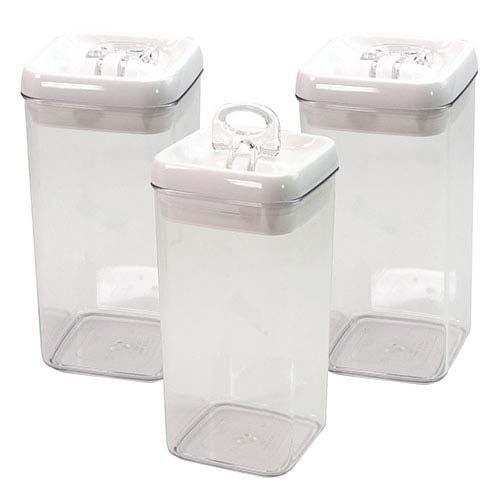 Felli フリップタイト 密閉保存容器 約10cm幅 1.2L 食洗器対応 食品保存 ( 3個セッ...