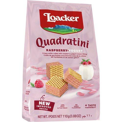 ロアカー クワドラティーニ ラズベリーヨーグルト ( 110g )/ ロアカー(Loacker)