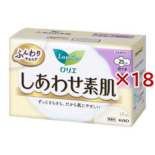 ロリエ しあわせ素肌 特に多い昼用 羽つき ( 17個入*18袋セット )/ ロリエ