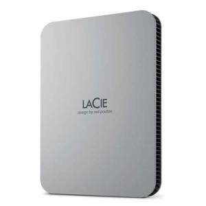 ラシー LaCie 外付け HDD 2TB ポータブル USB3.2 USB Type-C*1 ムーン・シルバー ( 1個 )/ エレコム(ELECOM)｜soukai