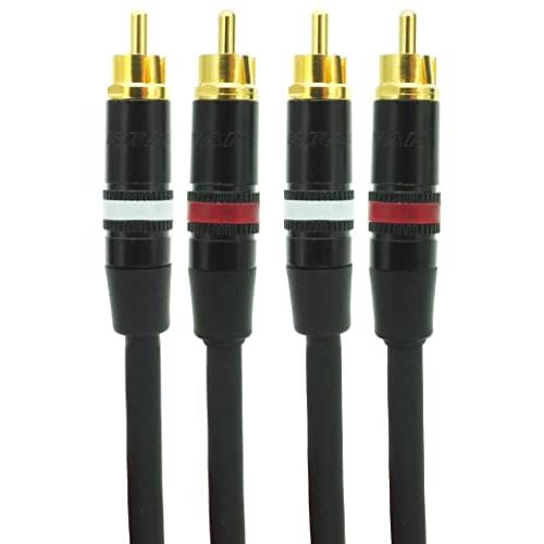 オーディオファン RCAケーブル 短い 30cm RCA-RCA フォノケーブル ケーブル径 Φ5....