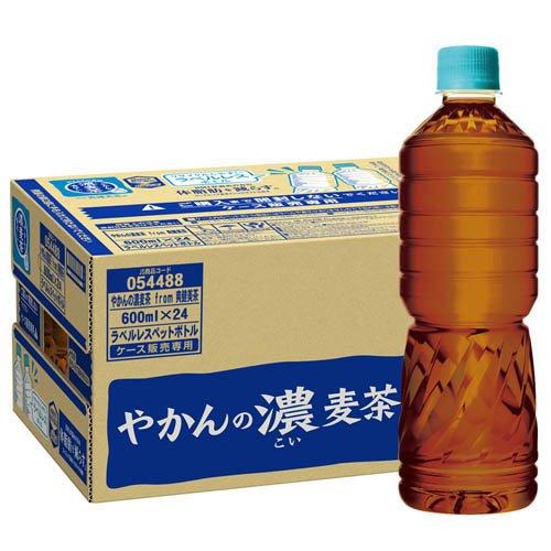 やかんの濃麦茶 ラベルレス ( 600ml×24本 )/ 爽健美茶