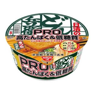 日清のどん兵衛 PRO 高たんぱく＆低糖質 きつねうどん ケース ( 86g×12食入 )/ 日清のどん兵衛