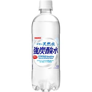 サンガリア 伊賀の天然水 強炭酸水 ( 500ml*24本入 )/ サンガリア 天然水炭酸水｜soukaidrink