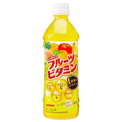 サンガリア すっきりとフルーツビタミン ( 500ml*24本入 )