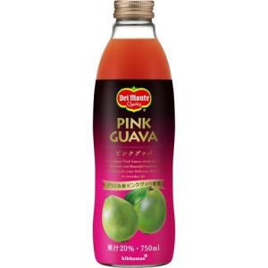 kikkoman デルモンテ ピンクグァバ20% 瓶 750ml×6 デルモンテ フルーツジュースの商品画像