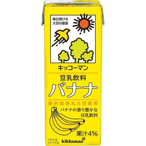 キッコーマン 豆乳飲料 バナナ ( 200ml*18本入 )/ キッコーマン ( たんぱく質 )
