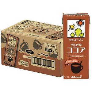 ちーさま専用 ココア×6 キッコーマン 豆乳飲料 ココア ( 200ml*18本入 )/ たんぱく質 ) : 爽快