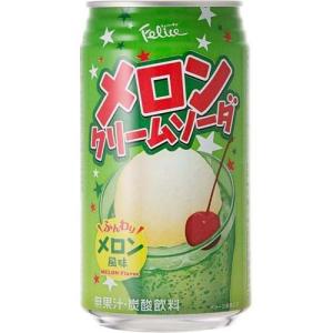 富永貿易 フェリーチェ メロンクリームソーダ 缶  炭酸飲料 ( 350ml*24本入 )｜soukaidrink