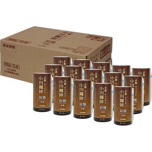 京都 小川珈琲 炭焼珈琲 カフェオレ 加糖 ( 195g*15本入 )/ 小川珈琲店 ( コーヒー ...