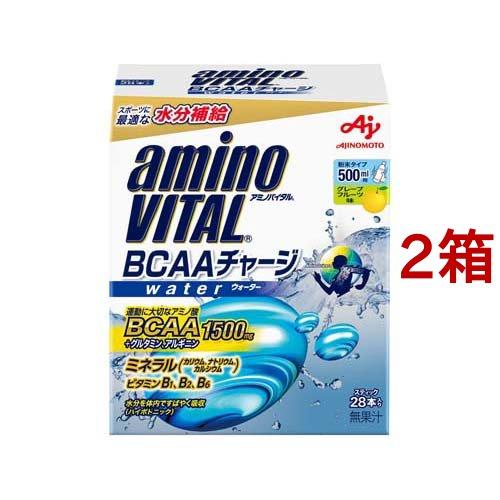 アミノバイタル アミノ酸 BCAAチャージ ウォーター ( 7g*28本入*2箱セット )/ アミノ...