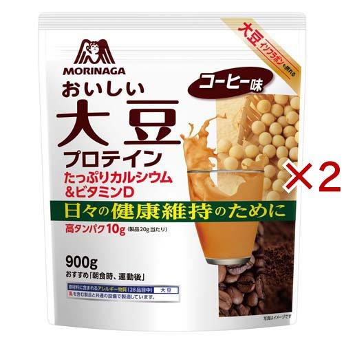 森永製菓 おいしい大豆プロテイン コーヒー味 ( 900g×2セット )/ ウイダー(Weider)...