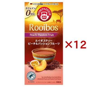 ポンパドール ルイボスティー ピーチ＆パッションフルーツ ( 10袋入×12セット(1袋1.75g) )｜soukaidrink