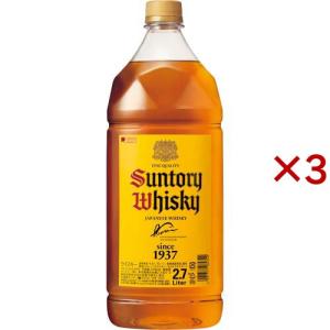角瓶 ペットボトル　金賞受賞ウイスキー ゴールドメダル ISC ( 2700ml／2.7L×3セット )/ 角瓶(角)