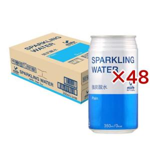 神戸居留地 スパークリングウォーター 強炭酸水 プレーン ソーダ 炭酸水 ( 24本入×2セット(1本350ml) )/ 神戸居留地