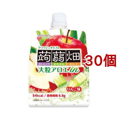 大粒アロエinクラッシュタイプの蒟蒻畑 りんご味 ( 150g*30コセット )/ 蒟蒻畑 ( こん...