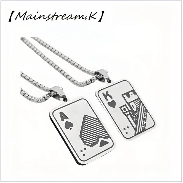 【Mainstream.K】トランプ カードゲーム スペードA スペードK シルバー925銀製 ペン...