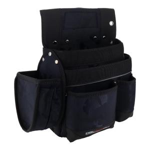 KUROKIN 建築薄型腰袋3段 AB-43BG 黒金 フジ矢 FUJIYA AB43BG : 創工館