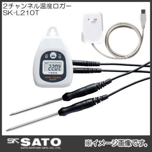 2チャンネル温度ロガー(一式セット) 8186-00 SK-L210T-S SATO・佐藤計量器製作...