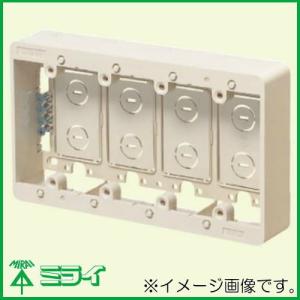 未来工業 モール用スイッチボックス(Fタイプ) ホワイト MSB-F4W MIRAI