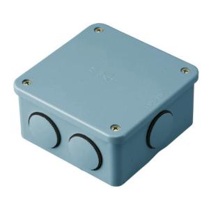 未来工業 露出用四角ボックス(取付自在蓋) グレー PV4B-BLNF1 1ヶ