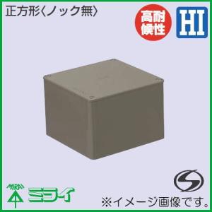 プールボックス 200x200x100mm 正方形(ノック無) PVP-2010T チョコレート