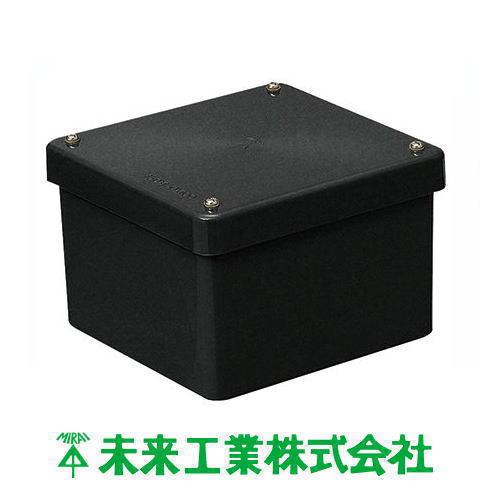 防水プールボックス 100x100x75mm 正方形(カブセ蓋) ブラック PVP-1007BK 1...