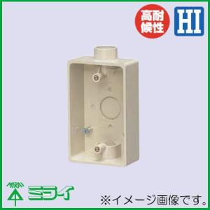 OMATSU roBa 組立済み完成品 未来工業 SW2-16 露出 スイッチボックス 1ケ用 2方出 グレー VEP