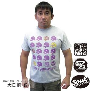 Tシャツ art factory matsunami コラボ 虎 半袖Tシャツ 杢グレー ソウル｜soul-sports