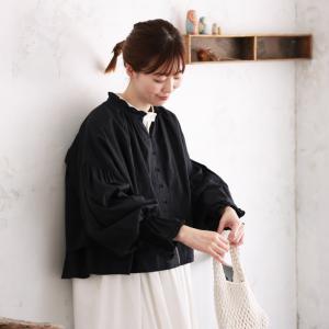 ふくろうと月 ボレロみたいなブラウス レディー...の詳細画像3