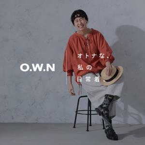 O.W.N オレンジ仕立てのブラウス レディー...の詳細画像1