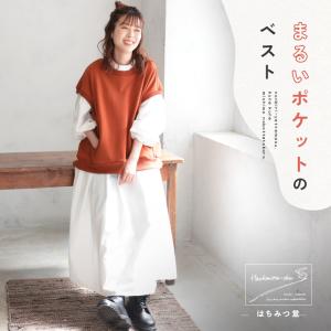 ニットベスト レディース インナー クルーネック 袖なし