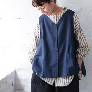 はちみつ堂 ふたごボタンのベスト レディース ...の詳細画像3