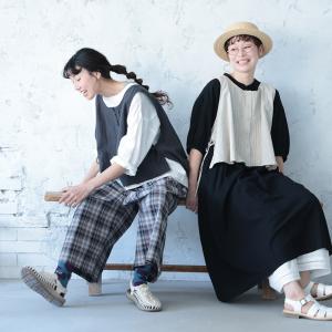 はちみつ堂 結ぶピンタックなベスト レディース...の詳細画像3