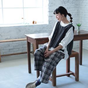 はちみつ堂 結ぶピンタックなベスト レディース...の詳細画像4