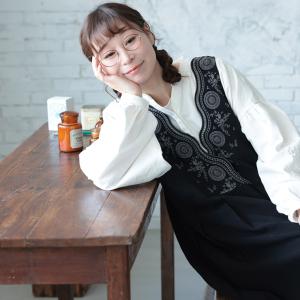 はちみつ堂 たっぷり刺繍のワンピース レディー...の詳細画像3