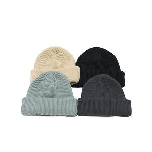 ADVANCE アドバンス ニットキャップ ビーニー COTTON BEANIE メンズ ベーシック オールシーズン 春夏 無地 ブラック ベージュ チャコール オリーブグレー｜SOULSTYLE ソウルスタイル