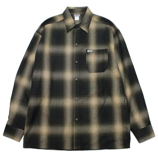 CALTOP キャルトップ フランネル長袖シャツ ネルシャツ オンブレチェック FLANNEL L/...