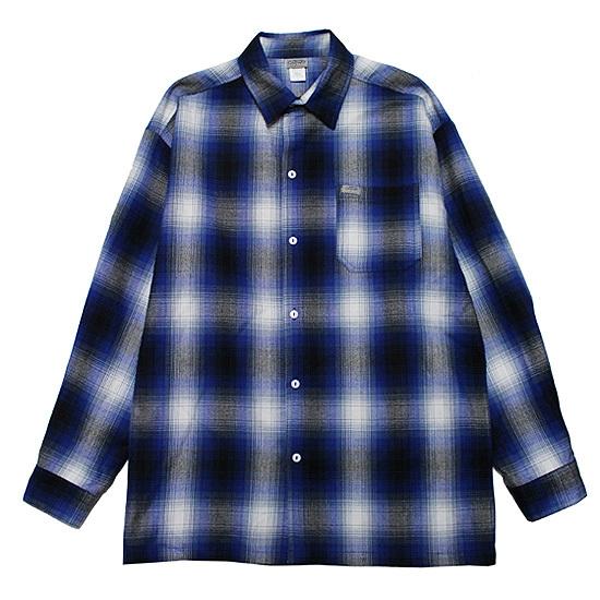 CALTOP キャルトップ フランネル長袖シャツ ネルシャツ オンブレチェック FLANNEL L/...