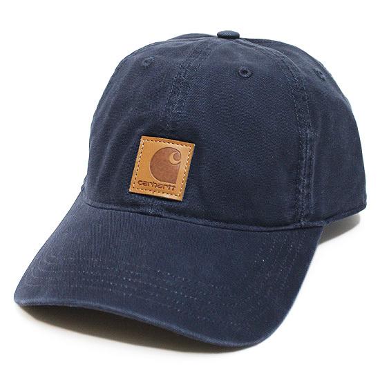 CARHARTT キャンバス キャップ CANVAS CAP ワーク 定番 USA企画 ロゴレザーパ...