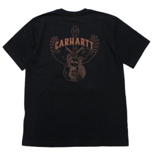 CARHARTT カーハート 半袖Tシャツ ポケT IRVINE RELAXED GUITAR POCKET S/S TEE ストリート ワーク バックプリント USA企画 ブラック S M L