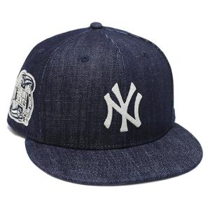 NEW ERA ニューエラ ニューヨーク ヤンキース 5950 キャップ NEWYORK YANKEES SUBWAY 59FIFTY CAP メジャーリーグ MLB サブウェイシリーズ サイド刺繍 デニム｜soulstyle