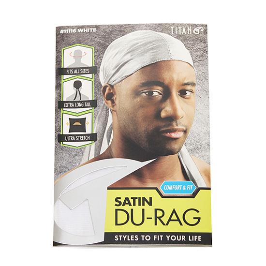 SATIN DU-RAG ドゥーラグ メンズ ストリート HIPHOP ヒップホップ ラップ ホワイ...
