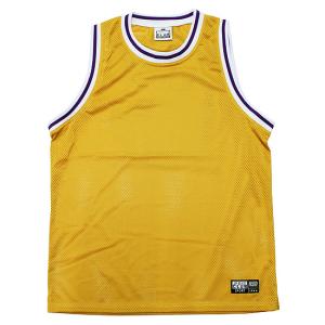 PRO CLUB プロクラブ バスケットボールジャージ メッシュタンクトップ CLASSIC BASKETBALL JERSEY ストリート オーバーサイズシルエット イエロー 黄色 M L XL｜soulstyle