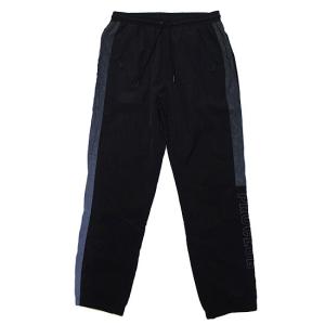 PRO CLUB プロクラブ ナイロンパンツ FULL COURT WINDBREAKER PANTS ストリート リフレクター サイドライン ロゴ ブラック 黒 L XL XXL｜soulstyle