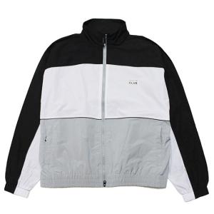 PRO CLUB プロクラブ ナイロンジャケット HEAVYWEIGHT TRACK JACKET ワイドシルエット リフレクターパイピング ロゴ ブラック ホワイト グレー M L XL｜soulstyle