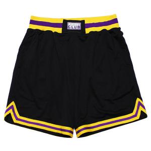 PRO CLUB プロクラブ バスケットボールショーツ メッシュショーツ CLASSIC BASKETBALL SHORTS ストリート バスパン ルーズシルエット ロゴ ブラック 黒 M L XL｜soulstyle