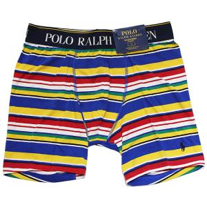 POLO RALPHLAUREN ポロ ラルフローレン アンダーウェア 下着 COTTON STRETCH BOXER BRIEF メンズ ボクサーブリーフ ボーダー柄 マルチカラー S M L｜soulstyle